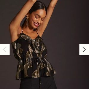Anthropologie - Cute Metallic Cami